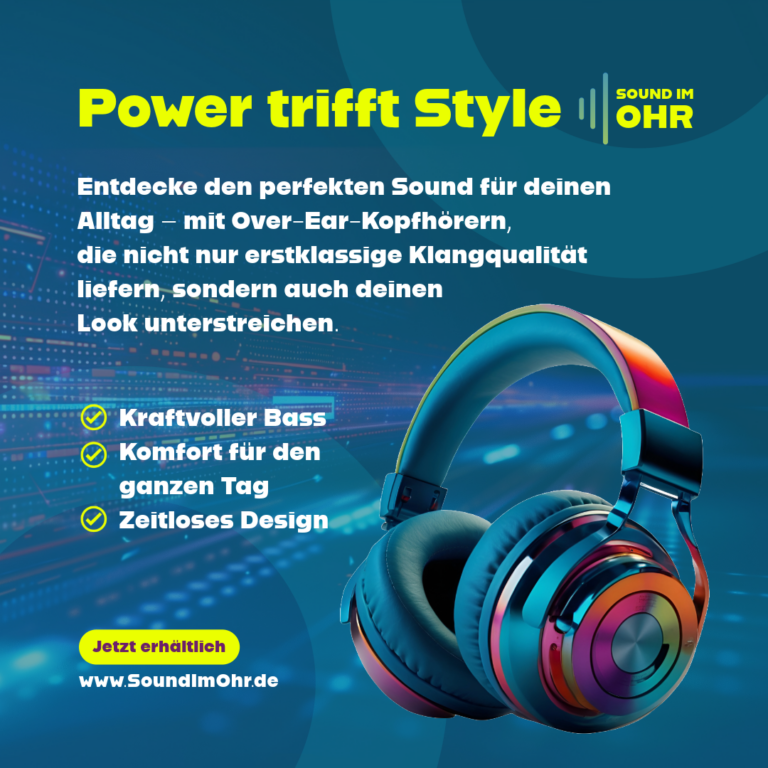 Grafikdesign Anzeigenentwurf für Kopfhörer - Marketing und Werbung für Onlinemedien